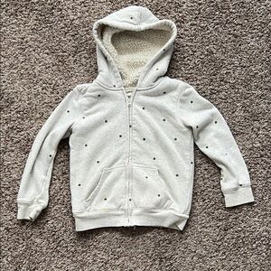 OshKosh B'gosh Cream Polka Dot Hoodie